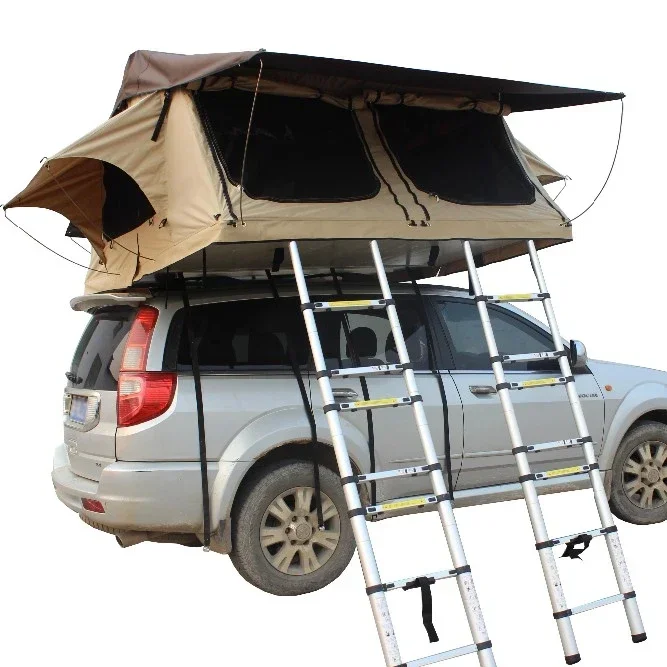 

2021 Roof Top Tent Install on Cars For Camping and Outdoor 1.4*2.4m for 1-2 person Car