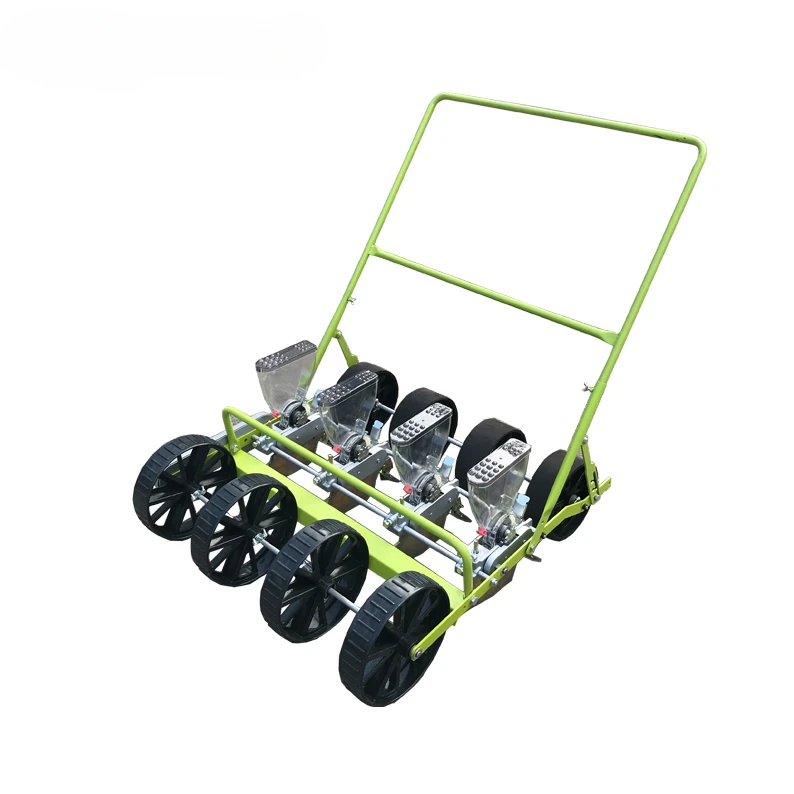 4 row New push vegetable seeder/ vegetable planter corn seeder for sales