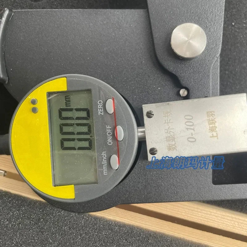 Electronic digital display external caliper, extended claw spoon shaped outer diameter caliper, 0-100 depth measurement, 500