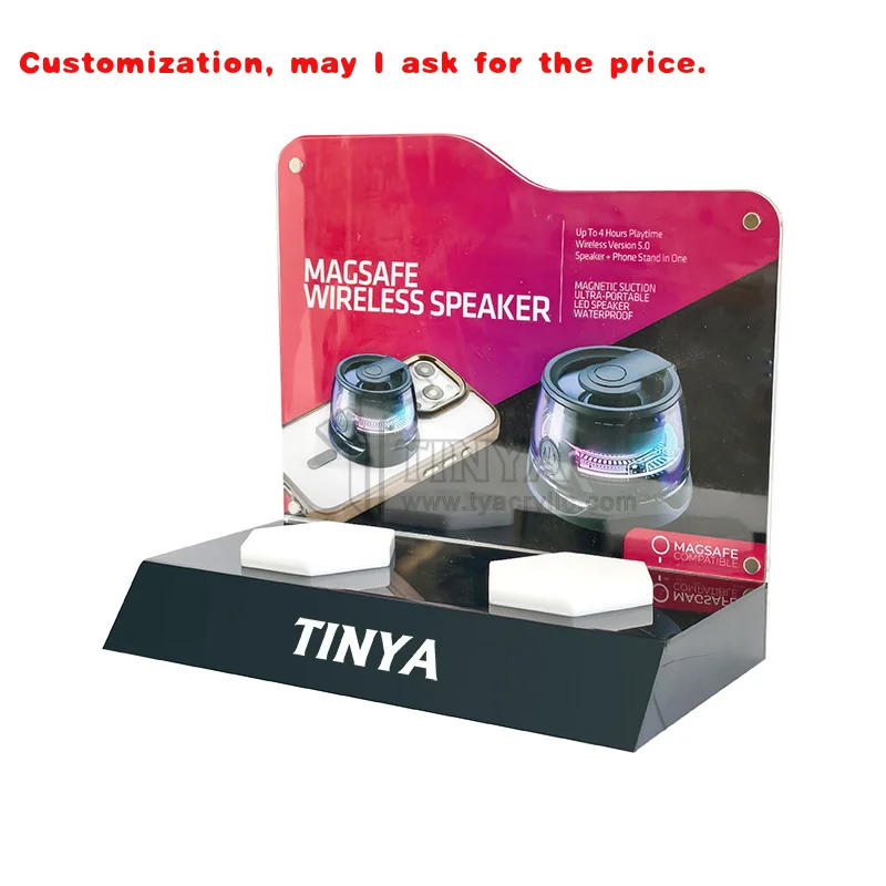 

Custom.Tinya Пользовательские оптические наушники-вкладыши с динамиком, акриловый дисплей, беспроводные спортивные вкладыши для ушей, светодиодные подставки для динамиков