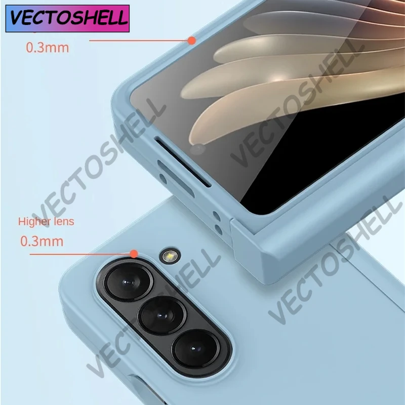 Dla Samsung Galaxy Z Fold 6/5/4/3 Etui Hard PC z ochroną zawiasów Wstrząsoodporna, smukła obudowa