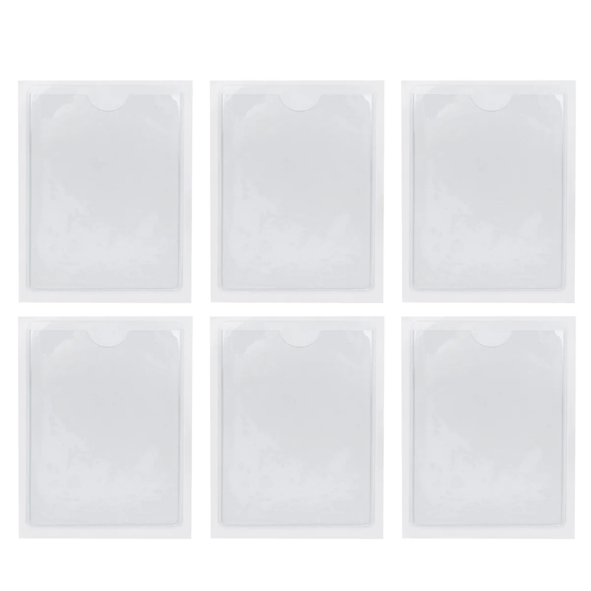 10 Uds. Bolsillos autoadhesivos de PVC duraderos 9x12cm soportes de insignia transparentes para organizar soportes bolsillos de plástico