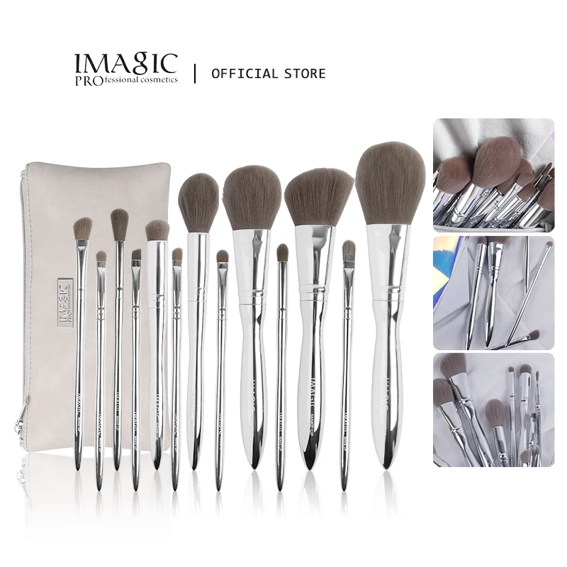 IMAGIC 13 Pcs/Set Professional Brushes Make-Up Foundation Set Blush Eyeshadow Concealer Lip Eye Beauty Tool