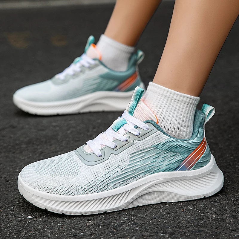 

Men's running shoes 2025 Summer new style soft-soled shock-absorbing mesh breathable outdoor couple sports casual shoes