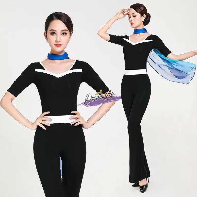 

Elegant Female Body Training Suit New Autumn 2026 Protocol Training High End Mentor Set Dance Practice Costume Stage Ethnic Wear