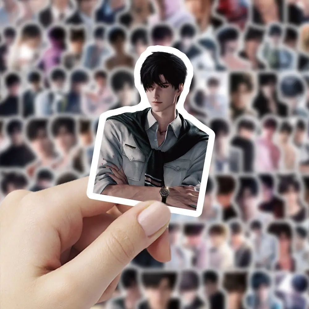 Li Sheng series high-definition character stickers, anime romance and deep space related small waterproof wall decorations view 3