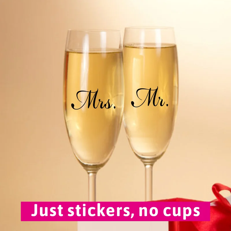 Mr And Mrs Wine Gla… - image