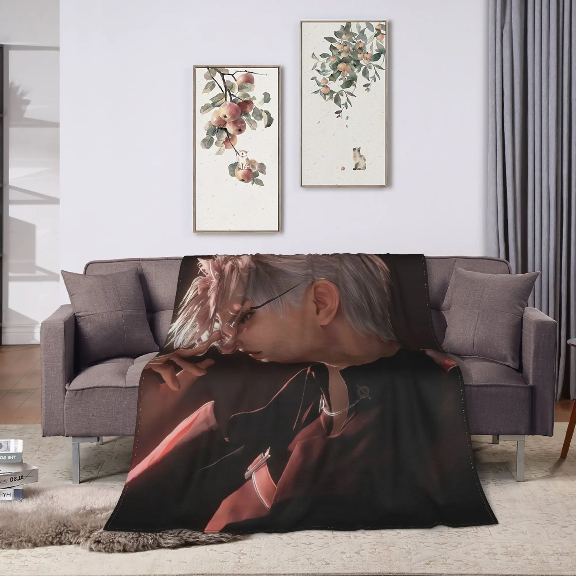 Love and Deepspace Your Husbands Your Boyfriends Warm Blanket  Child Plush Throw Blanket Aesthetic Couch Chair Flannel Bedspread