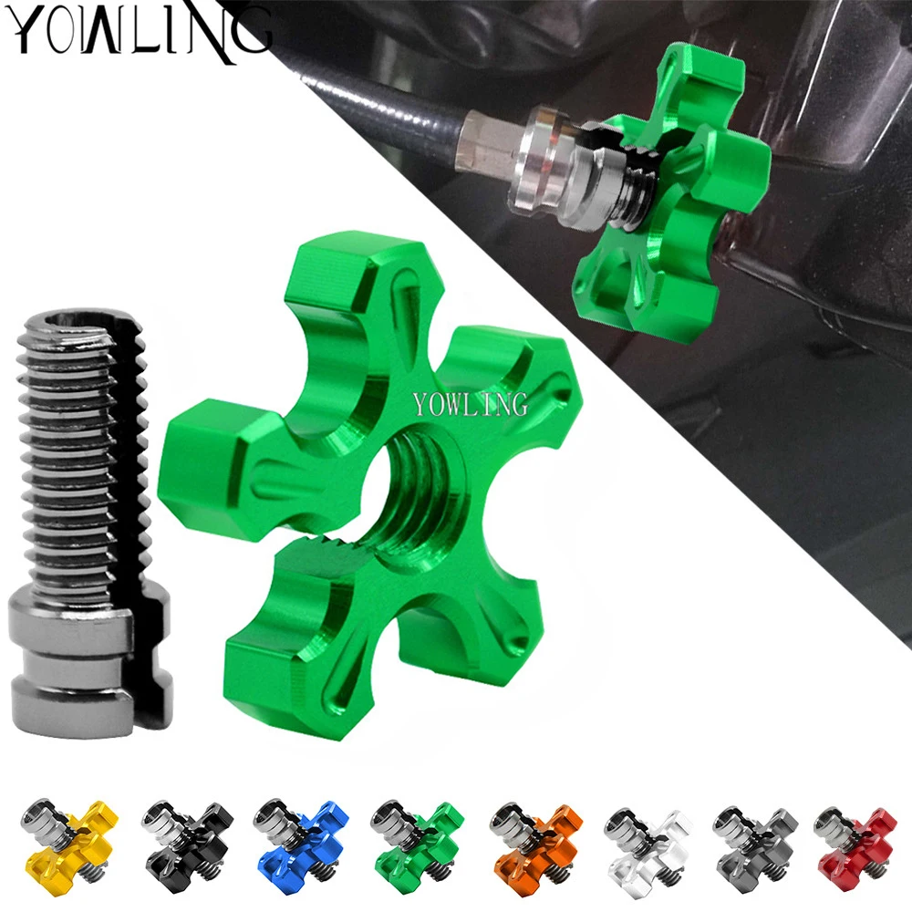 

M10 & M8*1.25 Motorcycle CNC Billet Clutch Cable Wire Adjuster For Ninja Z800 Z900 VERSYS 1000 FZ YZF MT CBR SX EXC RMZ KLX