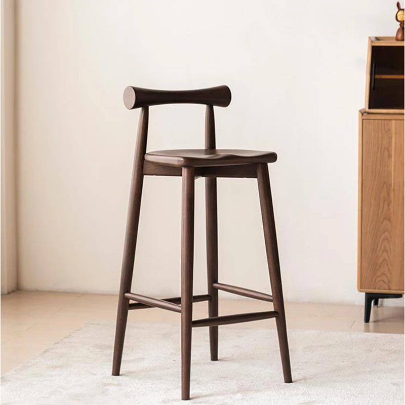 

For Luxury Kitchen Chairs Bar Design Wood High Chair Nordic Style Home Taburetes De Bar Furniture Decoration