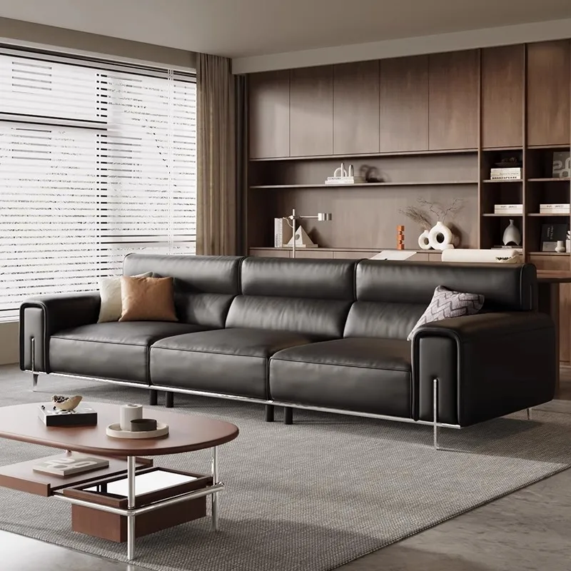 أرائك أرضية الاستقبال أثاث غرفة المعيشة الكسولة الأرائك الحديثة الترفيه أثاث من الجلد الصناعي El Sofá MHSF #2