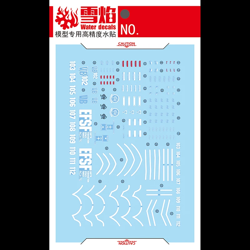 Model Decals Water Slide Decals Tool For 1/144 HG GTO GUNCANNON First Type Fluorescent Sticker Models Toys Accessories