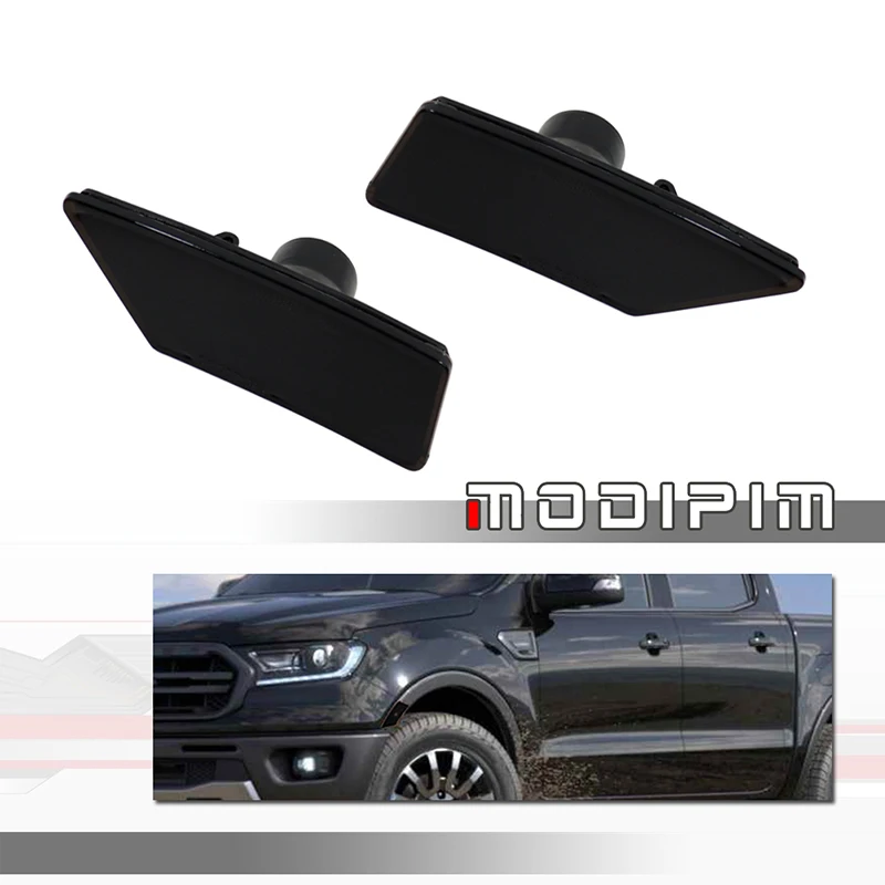 

Car Front Fender Side Marker Light Housings For 2019 2020 2021 Ford Ranger XL / XLT / Lariat, No Bulb/Socket, Car Accessories