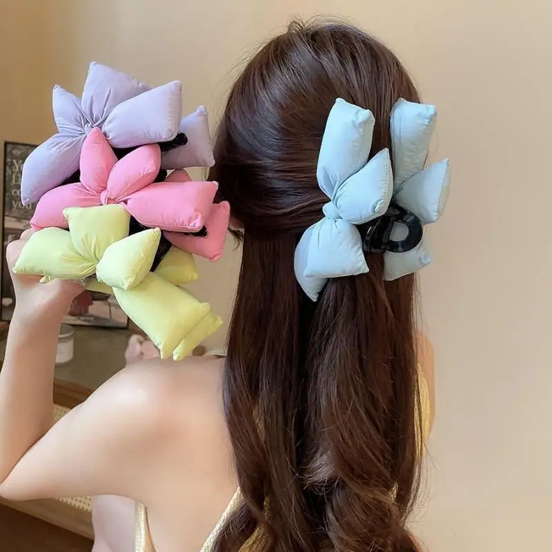 Dreidimensionale Schleifen-Prinzessinnen-Haarspange für Damen – Elegante Haarspange für den Hinterkopf, Haarklammer, Haifischclip – Detail 19