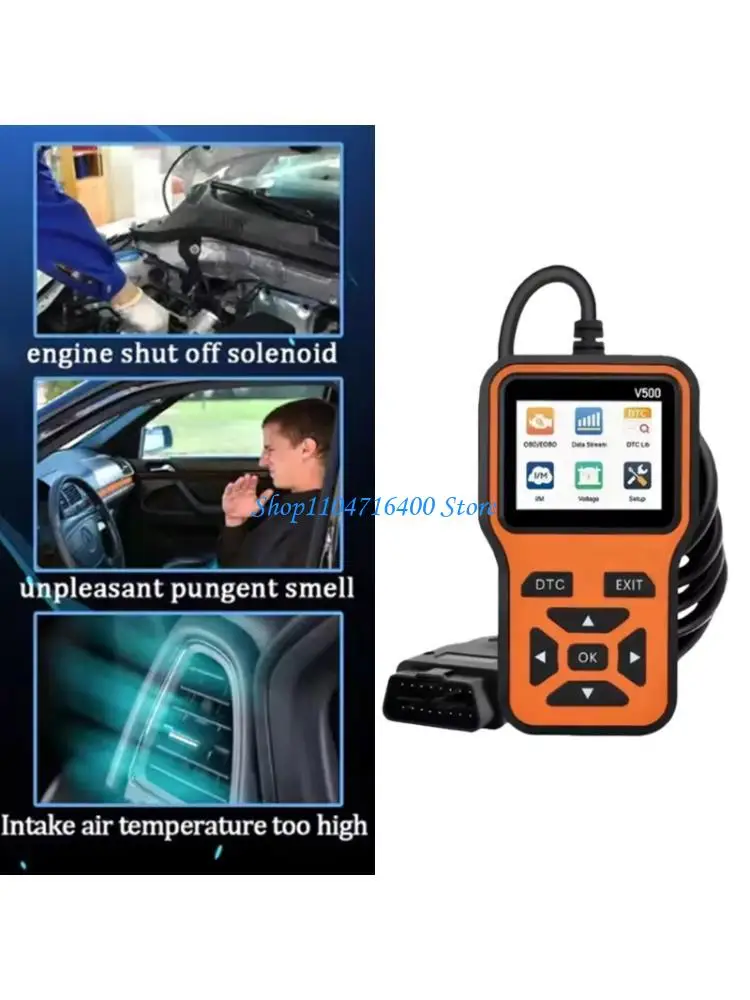 

Универсальный сканер OBD2 y1gd, считыватель кодов двигателя для диагностики транспортных средств с обнаружением неисправностей в