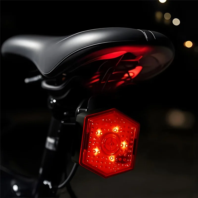 

A89E-Bicycle Tail Light USB Rechargeable LED Light For Hiking, Cycling, Camping, Boat Riding Road Bikes Accessories