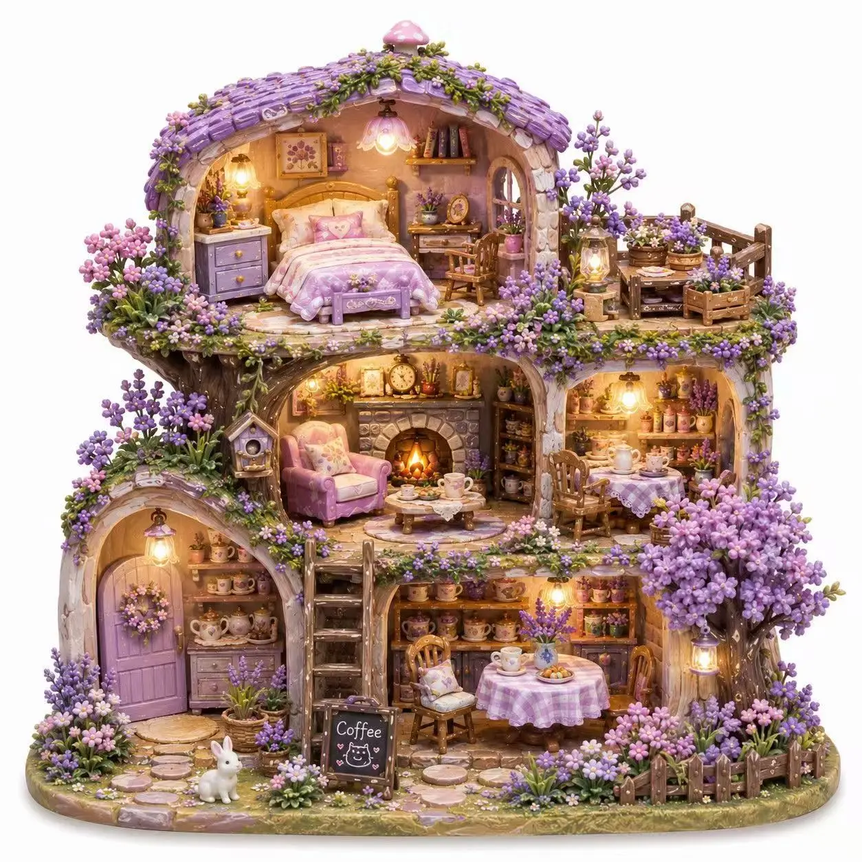 Nice Good Lavender 3D Resin Relief Fridge Magnet Creative Souvenir Unique Decoration High End Magnetic