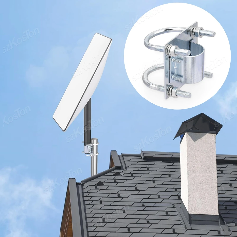Adaptateur de tuyau de montage pour StarexhausV2, pince à 2,2 en U, support d'antenne, support rapide pour divers scénarios tels que les toits, les camping-cars, les yachts, le camping