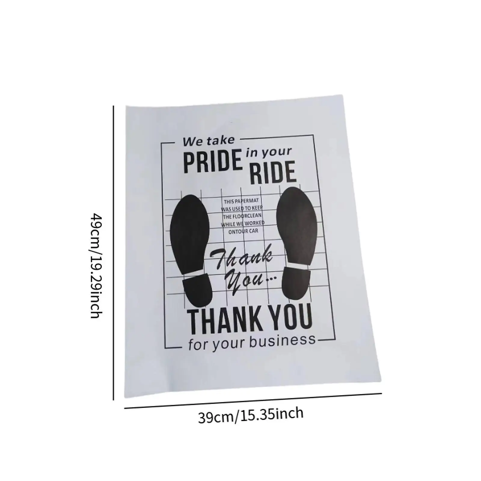 50 szt. Papierowa mata podłogowa do samochodu Uniwersalne wodoodporne akcesoria do wnętrz samochodowych Jednorazowe automatyczne podkładki pod stopy do taksówek Hotel