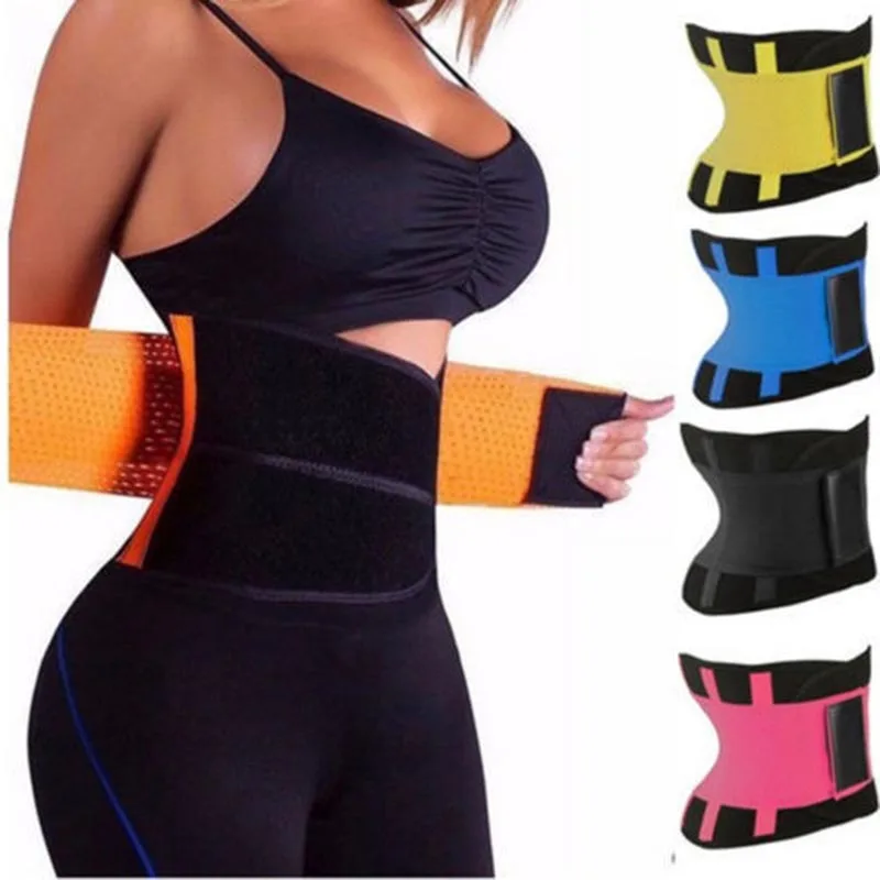 Fitness Belt Body Shaper Waist Trainer Trimmer Corset Waist Belt Cincher Wrap Workout Shapewear Slimming Plus Size S-3XL image 4