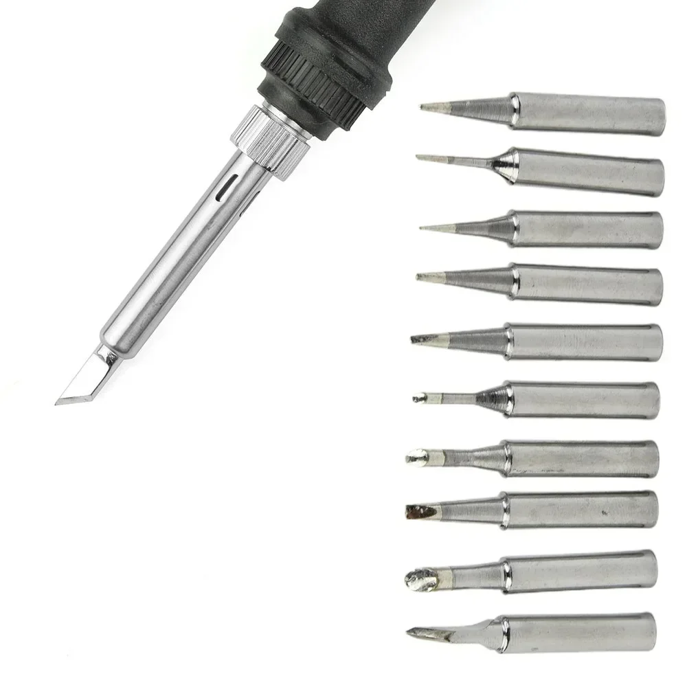 

10pcs Copper Base Soldering Iron Tips 900M-T-B -Rework Station Soldering Tool Welding & Soldering Equipment