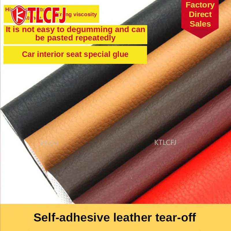 KTLCFJ Self Adhesive Patches Repair PU Faux Imitation Synthetic Designer Stickers Leatherette Fabrics for Car Sofa 50/100x138cm