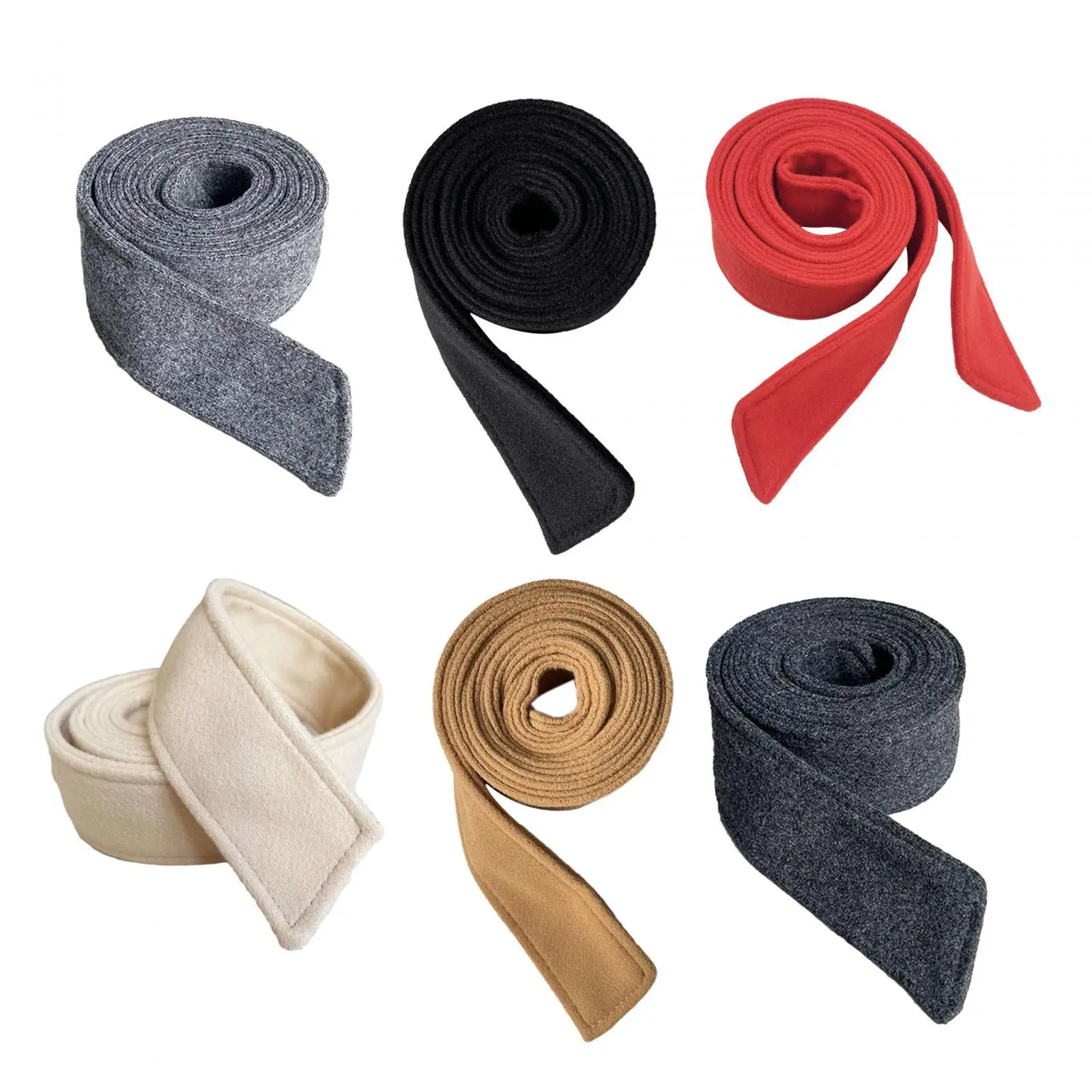 Abrigo de lana para mujer, cinturón ancho, cinturón versátil con lazo en la cintura, gabardina, cinturón largo para abrigos de compras