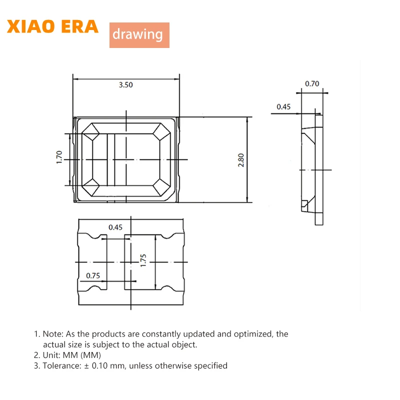 100 stücke 2835 SMD LED Rot Gelb Grün Weiß Blau Orange UV-Licht Emittierende Diode PCB DIY Assorted Kit