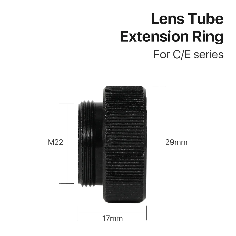 E Series Lens Tube Extension Ring CO2 O.D.25mm Lens Tube for D20 F63.5mm/127mm Lens for CO2 Laser Cutting Machine