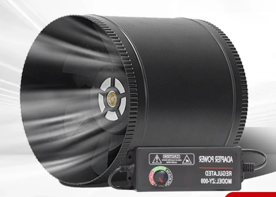 24V DC Brushless Duct Extractor Fan Powerful Silent DC Frequency Conversion Small Exhaust Ventilation Fan 8 Inch