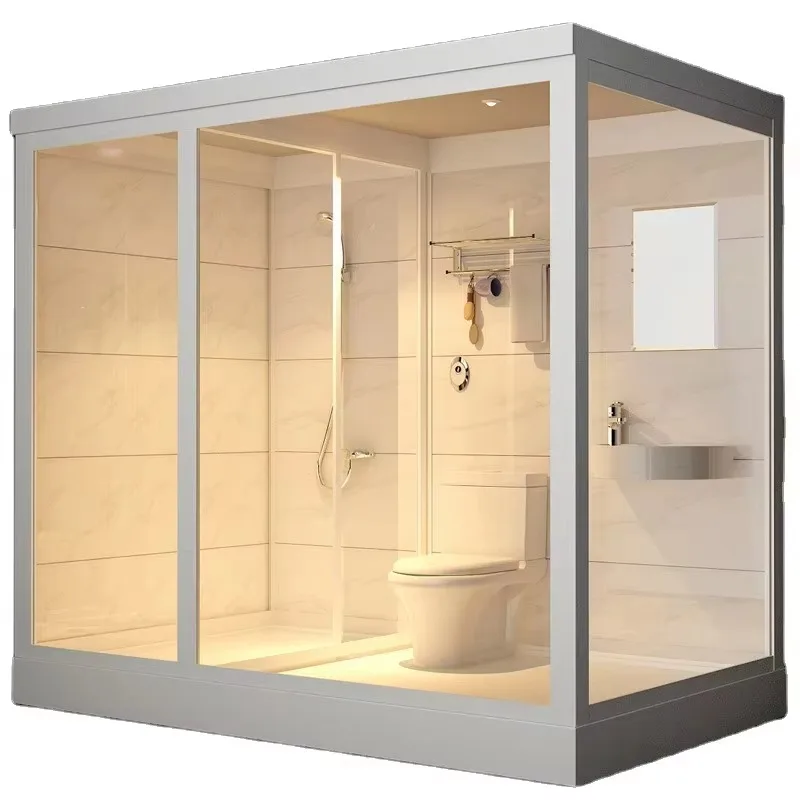 Luxury Complete Shower Cabin Prefab Bathroom Unit Modular Bathroom Pod All In One Shower Room