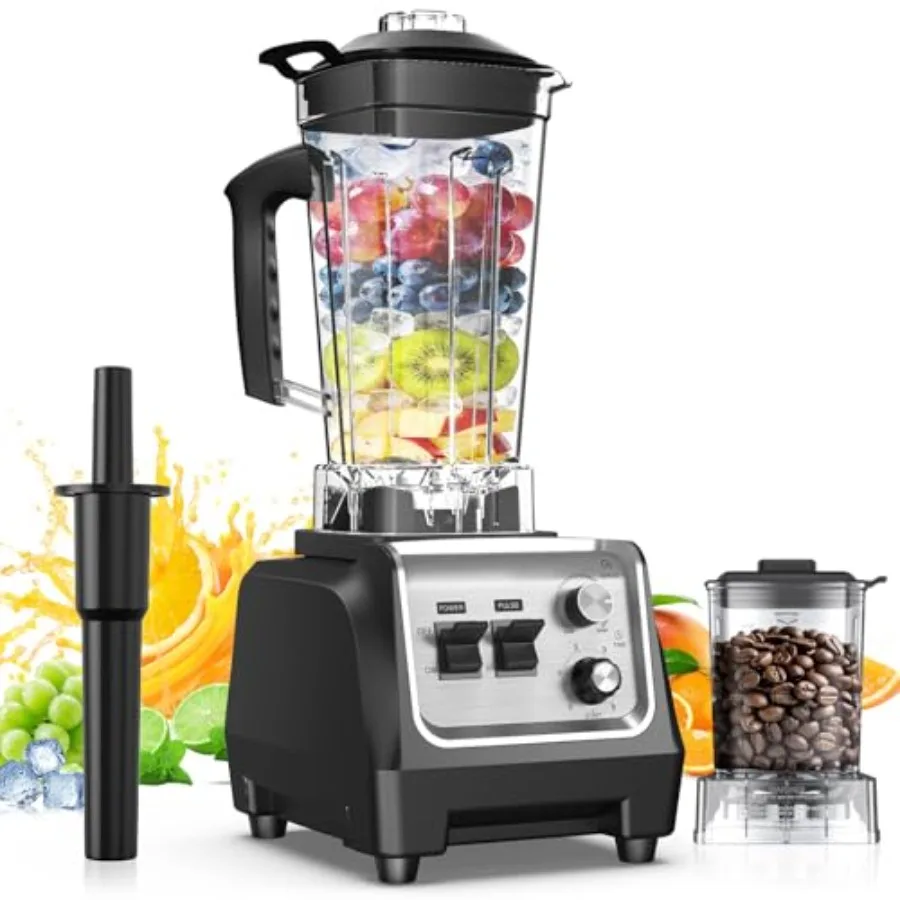 1800W High-Speed Blender for Smoothies 70 oz Large Capacity Countertop Blender with 20 oz Grinding Cup - 28000RPM Ice Crushing