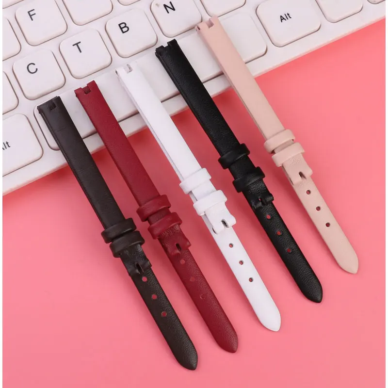 女性用ソフトレザーウォッチストラップ,カーフレザーブレスレット,Flaagamo f43030017 f43020017,8mmに適しています