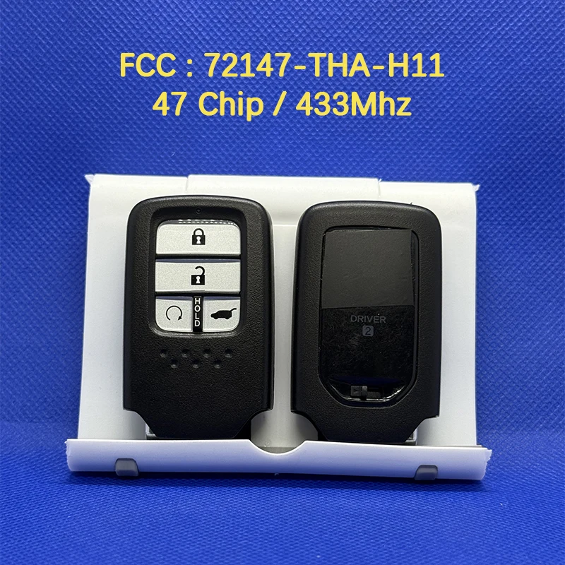 CN003068 OEM 4-кнопочный смарт-ключ дистанционного управления FCC 72147-THA-H11 47 чип 433 МГц без ключа для H-onda Crown 2017 CN003068 OEM 4-кнопочный смарт-ключ дистанционного управления FCC 72147-THA-H11 47 чип 433 МГц без ключа для H-onda Crown 2017
