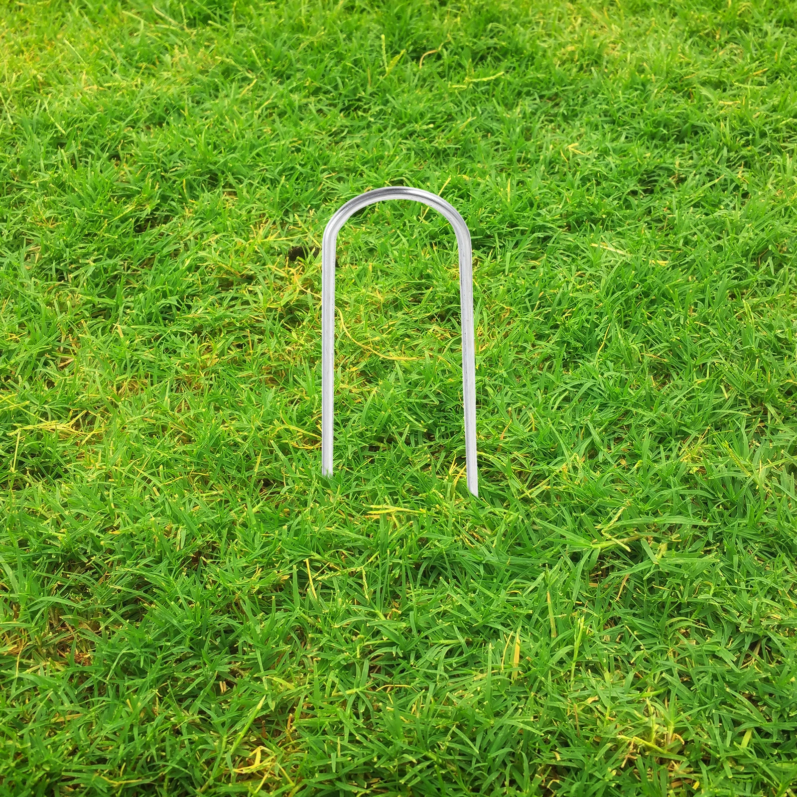 

Garden Membrane Plaster Nails Metal Ground Pegs Lawn Silver Galvanized Steel Wire Sturdy Safe Practical Anchoring Tents Canopies