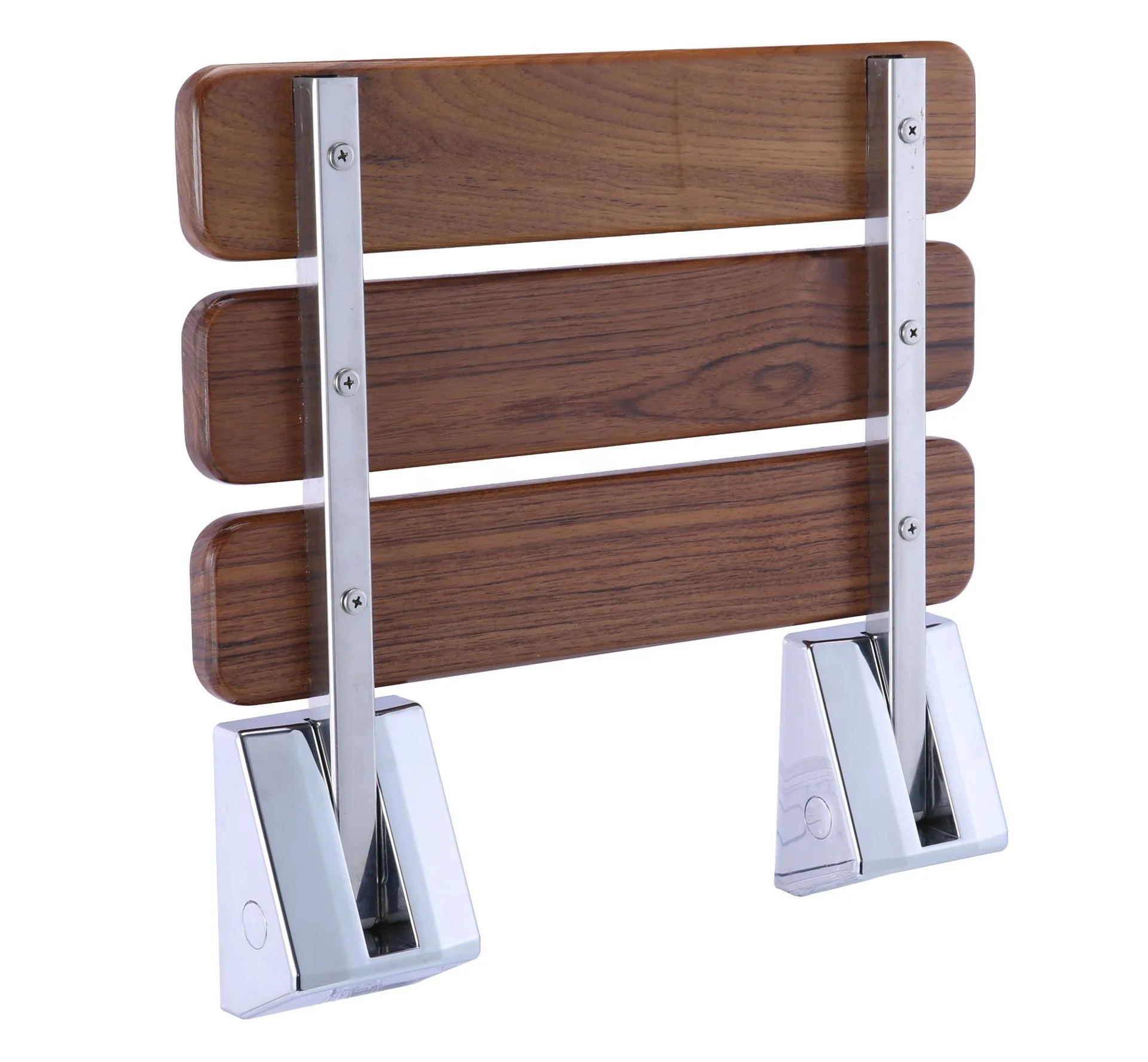 كرسي حمام خشبي قابل للسحب قابل للطي مقعد كبار مع مقعد حمام ثابت