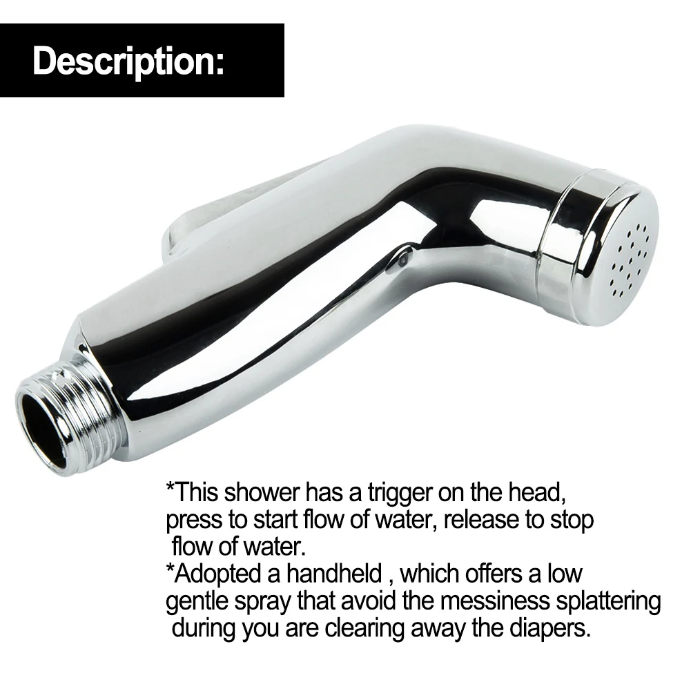 High Quality Bidet Shattaf Douche Toilet Shower Head Multi-functional Clean The Private Parts Connection G1/2\