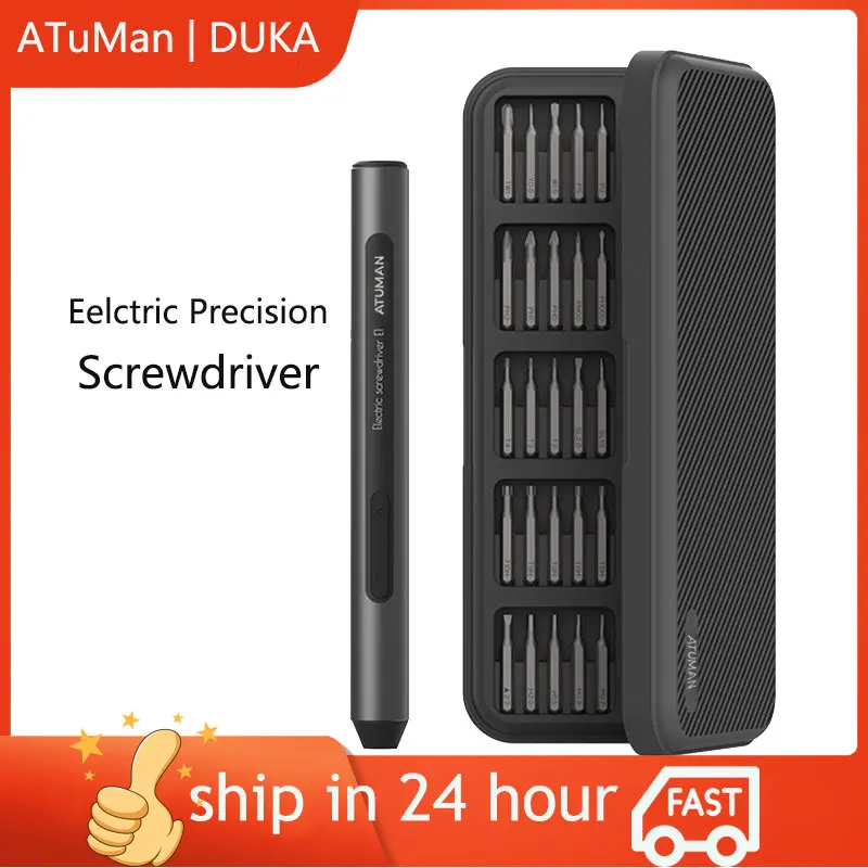 

DUKA ATuMan Electric Precision Screwdriver Kit 25 in 1 Power Repair Tools Rechargeable Magnetic Steel Bits Portable