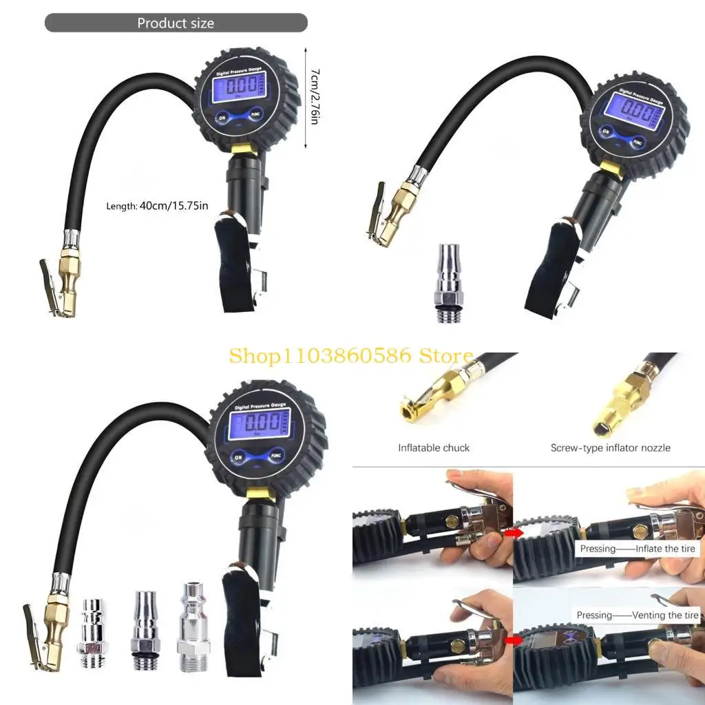 

242A Инструмент для диагностики давления в шинах с точным цифровым считыванием для транспортных средств