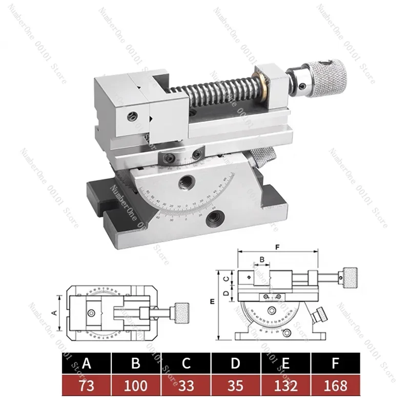 

3 Inch High Precision Universal Grinder Precision Vise Screw Sine Slope Adjustable Angle Screw Tool High Precision