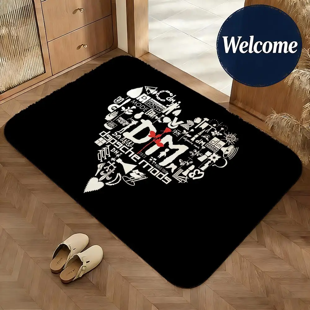 Soft Flannel Floor Mat Music DEPECHE MODE Floor Mat Non-Slip Absorbent Doormat Bathroom Bedroom Home Decor Rug