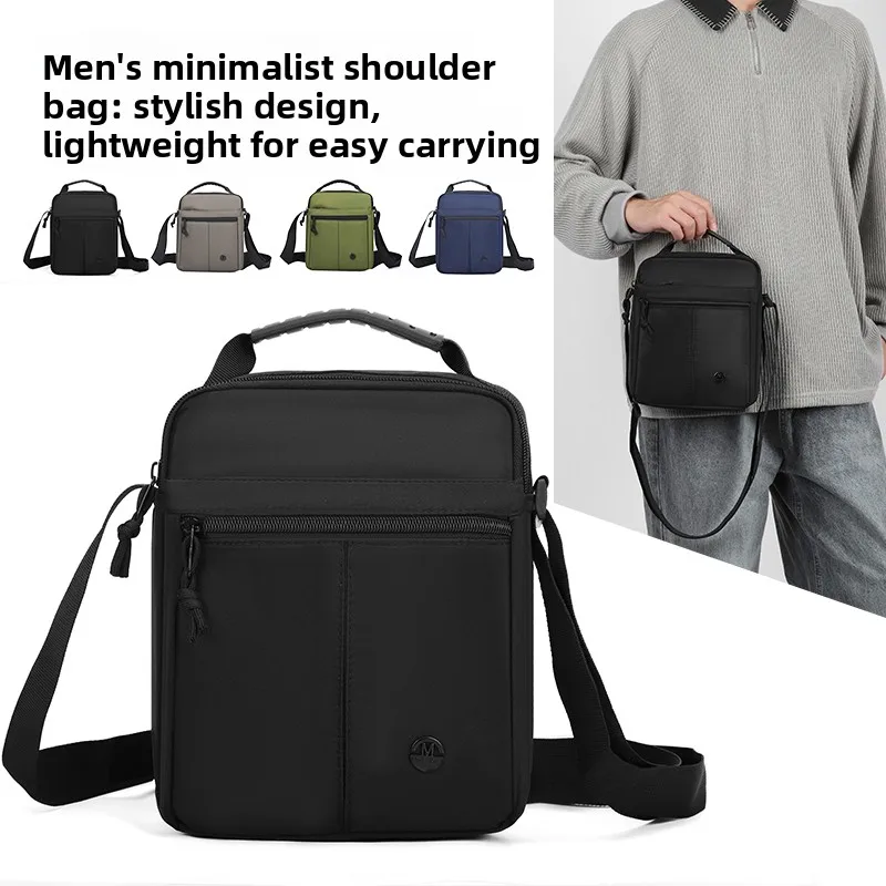 2025 جديد الرجال حقيبة كروسبودي موضة الخصر حزمة حقيبة كتف أكسفورد دائم حقيبة هاتف صغيرة للرجال السفر في الهواء الطلق الرياضة الأسود