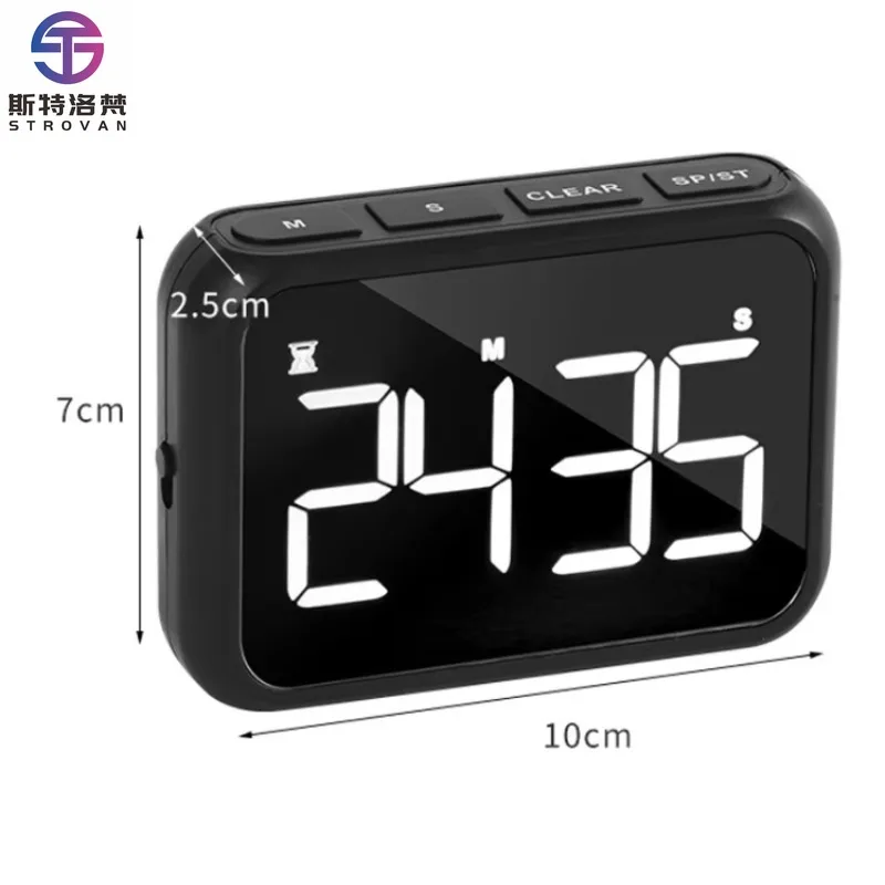 

Multifunction Rechargeable Large Screen LCD Electronic Timing Reminder Alarm Clock Kitchen Baking Timer
