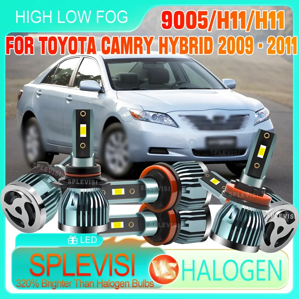 

12v Light Up the Road Far Ahead durable LED Headlight high low beam foglight 9005 H11 H11 For TOYOTA CAMRY HYBRID 2009 2010 2011