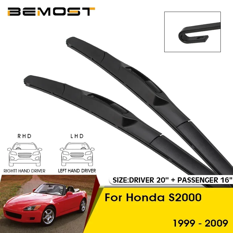 

Car Wiper Blades For Honda S2000 1999-2009 Windshield Windscreen Front Window Blades 20"+16" Car Accessories