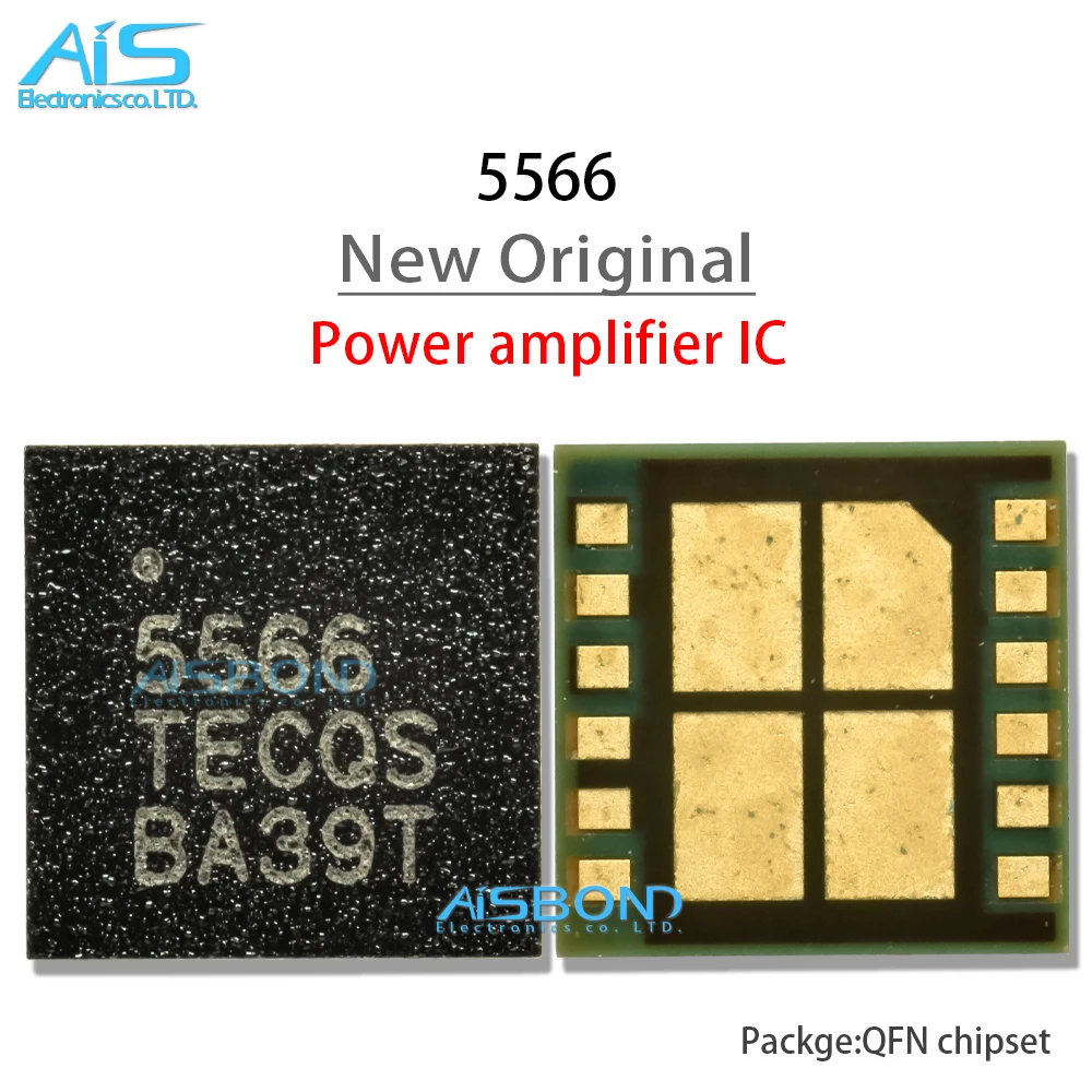 2Pcs/Lot New Original 5566 RF IC For Mobile Phone Power Amplifier QFN Radio Frequency IC Chip