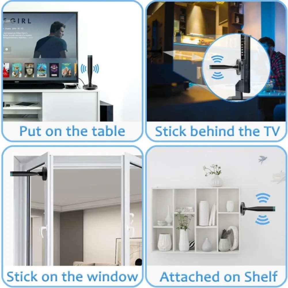 2025 جديد داخلي هوائي التلفزيون الرقمي هوائي الموجة الأرضية هوائي صغير HDTV هوائي DV B-t2 #6