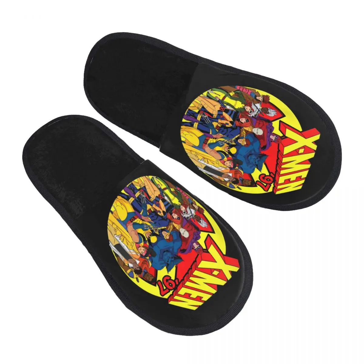 X-MAN X Man Cartoon Anime Slippers for Women Men House Shoes Warm Indoor Slippers