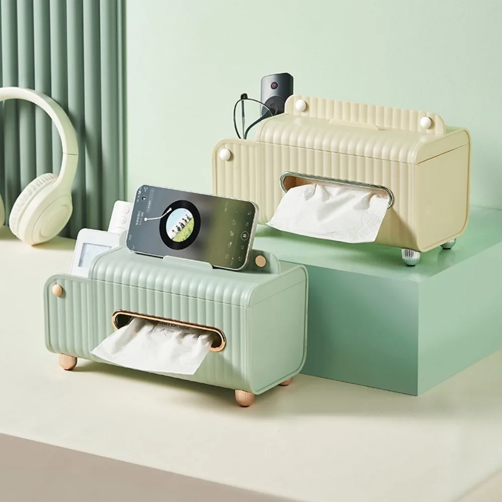 

Multifunctional Tissue Box Large Capacity Anti-slip Paper Drawer Exquisite Plastic Paper Towel Box Desktop