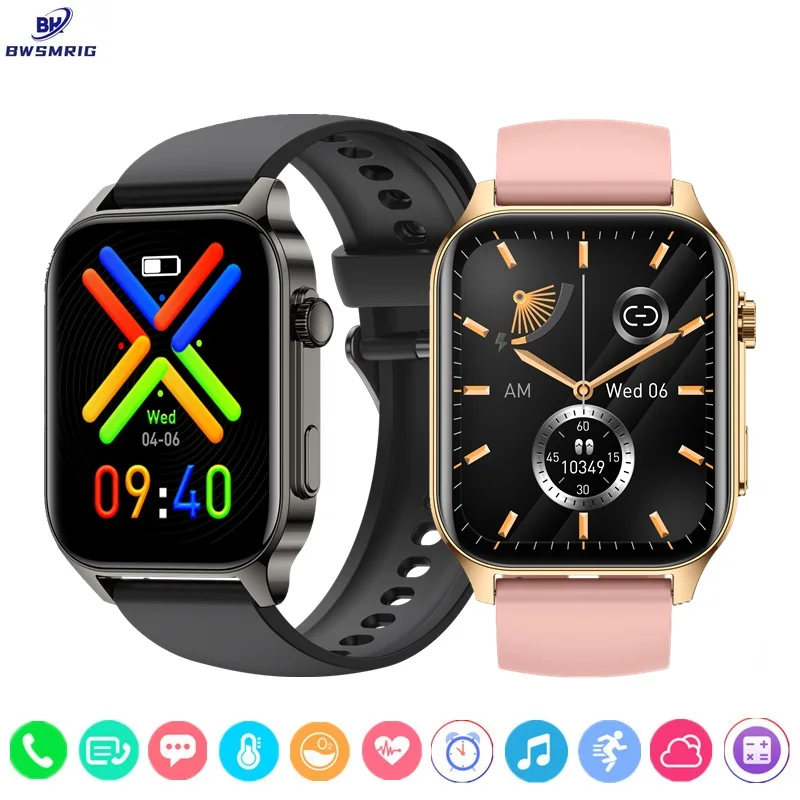 BWSMRIG New Men Smart Watch Women Bluetooth Call Heart Rate Sleep Monitor Sport Fitness Bracelet Smartwatch For iOS Xiaomi phone